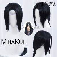 【1NEW - A】Mirakul uchiha Itachi narto, วิกผมเครื่องแต่งกายแท้, ไฟเบอร์สไตล์ผมทนความร้อน