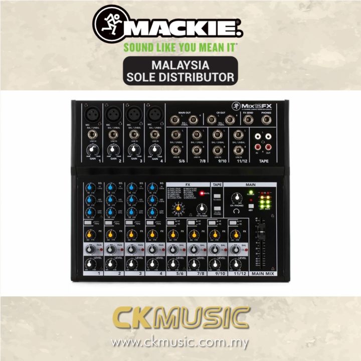 Mackie Mix12FX - 12-channel Compact Mixer with Effects | Lazada