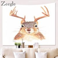 Zeegle Wall Hang Tapestry Home Art Tapestry Creative Beach Towel Picnic Blanket Bedspread Yoga Mat Wapiti Pattern Wall Tapestry