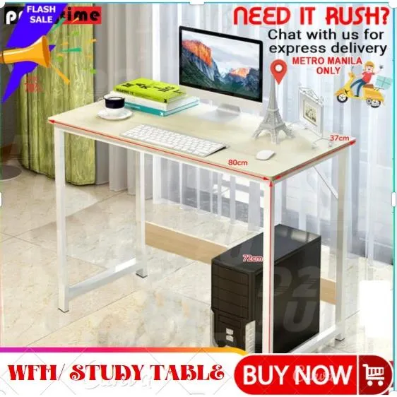 Primetime Table Primetime Scandinavian Computer Table L80 x W37 cms ☍♨ | Lazada PH