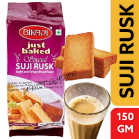 Suji Rusk 150g (Bikaji ) บิคาจิ คุกกี้ขนมปังปิ้ง 150 กรัม.