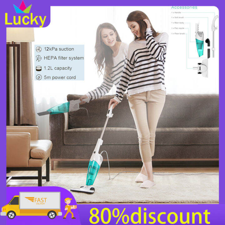 【Ready stock】Deerma Vacuum Cleaner DX118C Home Mute Handheld Power In