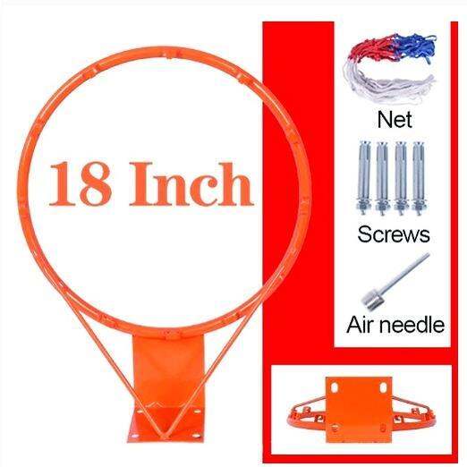 Basketball Hoop Ring Hanging Metal Edge Wall Size 14/18inch Standard