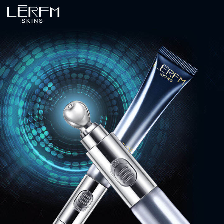 Blue eye cream moisturizes, tightens and lightens fine lines, resists