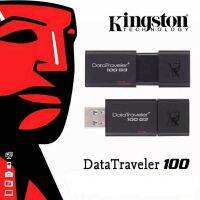 【บางกอกสปอต】Kingston_16GB/32GB/64GB DataTraveler 100G3 Flash Drive USB 3.0 ความเร็วสูงสุด 100 MB/s รับประกันการใช้งาน – รับประกันห้าปีพร้อมบริการทางเทคนิคฟรี