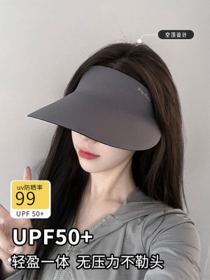 ❒۞ Sunscreen hat womens summer outdoor sports cycling seamless sun hat new anti-ultraviolet large eaves empty top sun hat