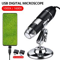 1000x/1600x LED USB Digital Microscope Endoscope Camera Microscopio 8 Led Lights for Mobile Phone Repairing Hair Skin Inspection