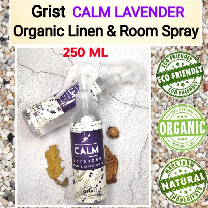 Grist CALM LAVENDER Organic Linen, Room & Car Spray 250ml Lazada PH