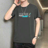 เสื้อยืดแขนสั้นผ้าฝ้าย100% สำหรับใหม่ผู้ชายแฟชั่นสไตล์คอกลมสำหรับวัยรุ่นเสื้อวอร์มแขนครึ่งอเนกประสงค์