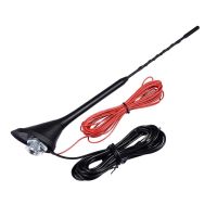 【cw】 Car Radio AM/FM Antenna Built-in Amplifier Roof Mount Booster Cable Mast Whip Truck Replace ！