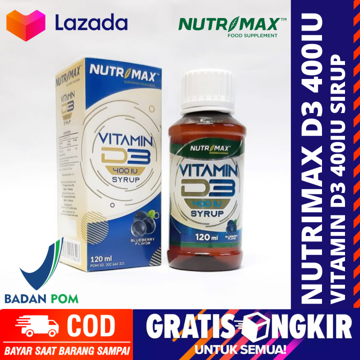 [RESMI JAKARTA] nutrimax vitamin d3 400iu I nutrimax vitamin d3 sirup I ...