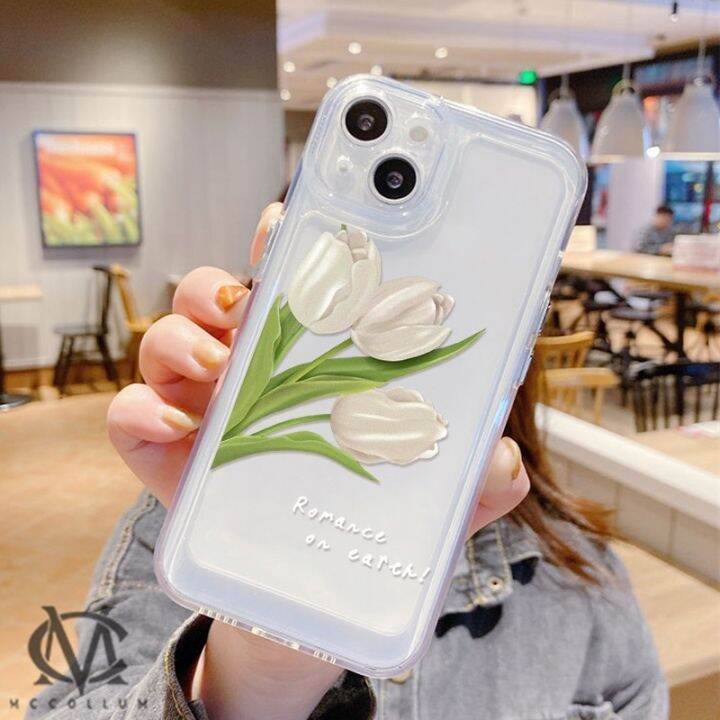 เคสโทรศัพท์มือถือ-tpu-ใส-หนา-กันกระแทก-ป้องกันกล้อง-ลายดอกทิวลิป-สําหรับ-iphone-13-12-11-pro-max-x-xr-xs-max-7-8-plus-se-2020-2022