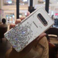 [ขายดี]เคสแฟชั่นเพชรแววเอฟดีสำหรับ Samsung Galaxy S10 S9 S8 Plus S 10คริสตัลซิลิกอนปักเลื่อมโทรศัพท์ด้านหลังเคสแบบโปร่งใสนิ่ม