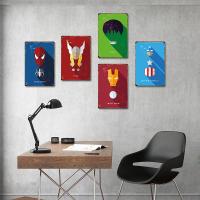 Rotra Marvel Inor Man Spiderman Plaque Tin Metal Sign Vintage Painting Captain America Poster Board Home Decor Aesthetic Gift