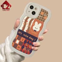 เคสโทรศัพท์แบบนิ่มลายกระต่ายสำหรับ VIVO S1 Pro S12 S10 S15 V11i โปร V20 V23 V23E S1โปร V25โปร VIVO X50โปร X70โปรโปร X80โปรแฟชั่นคลื่นขอบโชคดีเคสโทรศัพท์รูปกระต่ายสไตล์จีนป้องกัน V15นิ่ม-ฝาหลังป้องกันการตก