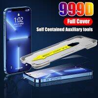 [HOT DOLXIOWEOH 539] 12 Mini กระจกนิรภัยสำหรับ iPhone 11 13 Pro Max XS XR 7 8 Plus โทรศัพท์ป้องกันหน้าจอ Auto Alignment ติดตั้งถาดฟิล์ม Artifact