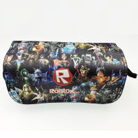 Ro Bloxs ดินสอลายการ์ตูนเคสสำหรับเด็กหญิงเด็กชายเกมใหม่รอบๆกระเป๋าซิปคู่ดินสอกระเป๋าดินสอนักเรียนเรียนรู้ที่เก็บเครื่องเขียน0000