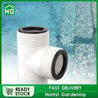 Homyl ท่อสระว่ายน้ำ1.5กับ1.5เกลียวบำรุงรักษาทางเข้าทีแยกอะแดปเตอร์ปั๊มสำหรับสวนสระว่ายน้ำควบคุมการไหลการเชื่อมต่อการยกเลิก