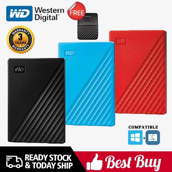 2023 Original WD My Passport 2TB External Hard Drive Disk USB3.0