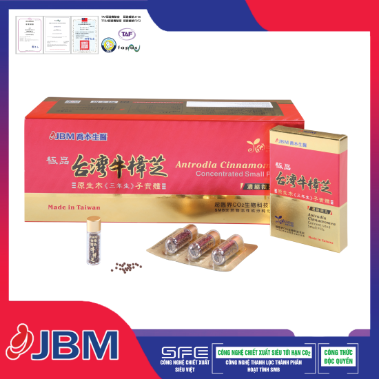 Viên ngậm nấm ngưu chương chi vi viên jbm hộp 60 lọ hỗ trợ bảo vệ và nâng - ảnh sản phẩm 1