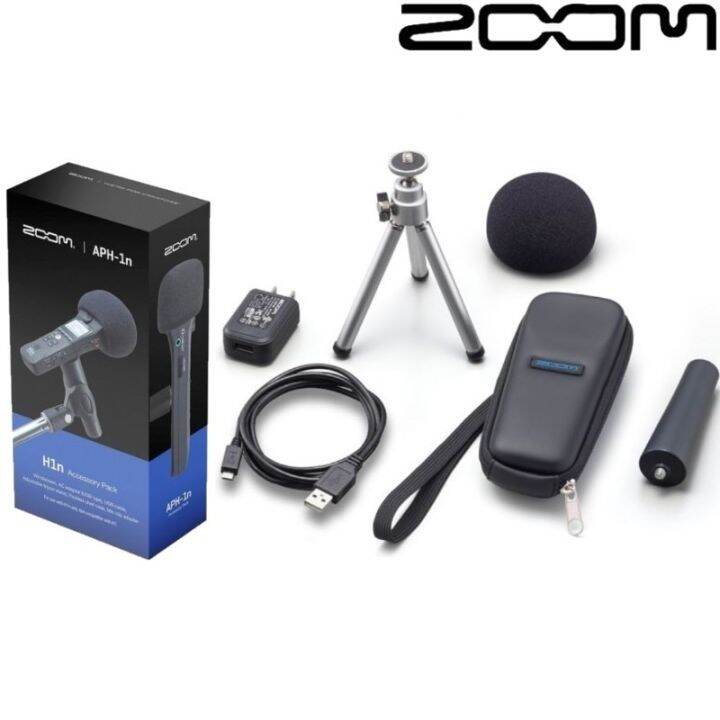 Zoom Aph1n APH1N Accessory Pack For ZOOM H1n Handy Recorder Adjustable Tripod Stand Mic Clip