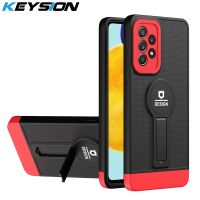 [On1ine 3C Digital} KEYSION สีแฟชั่น Blocking Case สำหรับ Samsung A73 A53 A33 A52S 5G Kickstand โทรศัพท์กันกระแทกกลับปกคลุม Galaxy A23 A13 4G