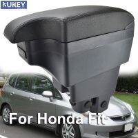 Armrest Case For Honda Fit Jazz 2002 - 2008 New Black Central Store Box Hatchback 2003 2005