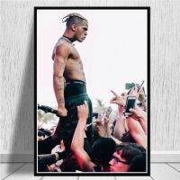 XXXTentacion โปสเตอร์ดาวนักร้องเพลงแร็ปศิลปะบนผนังภาพผ้าใบวาดภาพสำหรับห้องนั่งเล่นของขวัญการตกแต่งบ้าน