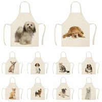 Cute cats and dogs pattern Apron for children For home and kitchen customizable apron Child apron aprons for women Kitchen apron Aprons