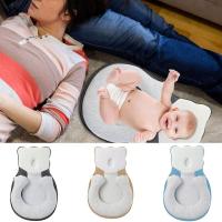 ZZOOI Baby Shaping Pillow Newborns Anti-biased Head Sleep Positioning Pad Anti Roll Anti Flat Travel Pillows Breathable Bed Mattress