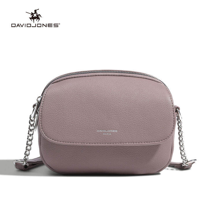 David Jones Paris women crossbody bag pu leather female handbag small