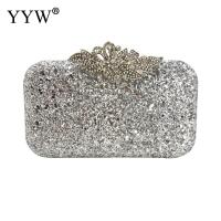 Green Evening Party Clutch Bag with Vivid Sequin Rhinestone Clasp Women Bridal Wedding Handbag Modern Chic bolso acrilico mujer