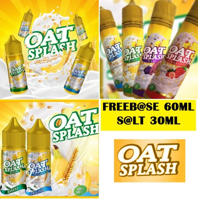 Oat Splash Creamy Series Freebase 60ml Salt 30ml Original Banana ...