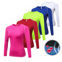 New Women Gym Casual Yogawear Yoga Shirts Long Sleeve Workout Tops Fitness Running Sport T-Shirts Training Yoga Sportswear