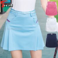✉♛ PGM Golf Apparel Women Short Skirt Female Summer Leisure Sport Skirt Girl Wear Anti exposure Pleated Skirt Short Dress XS XXL
