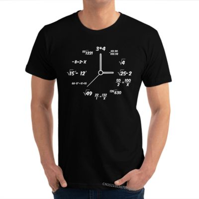 Clock Math Time Mens Newest Custom Funny T Shirts Cotton Man Shirts Funny Tees Shipping