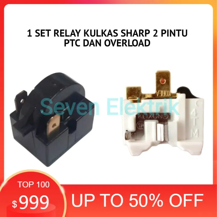 relay kulkas sharp 2 pintu ptc dan overload Lazada Indonesia