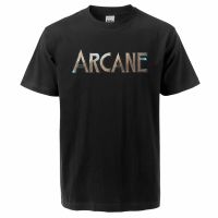 Arcane Hot Anime Cartoon 2021 Summer Male Hip Hop T-Shirts Harajuku O-Neck Tees Mens Tee Tops Arcane Jinx Printing Tshirts