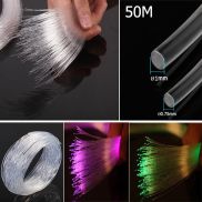 TRADER 50mx0.75mm 1.0mm Mới Trang trí Sạch PMMA Kết thúc phát sáng Đèn LED