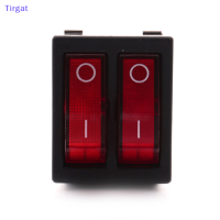 ?【Lowest price】Tirgat KCD2 Double Boat ROCKER SWITCH 6 PIN ON-OFF กับ Green Red Light 20A 125VAC/ 16A