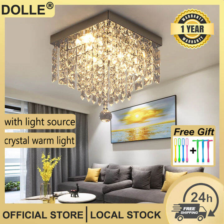 【PH Local】DOLLE Chandelier Ceiling Sala Modern creative crystal ceiling
