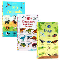 Usborne 199 words animal series 3 volumes sold together 199 animals bugs dinosaurs zoo dinosaur prehistoric animals English original picture book graphic encyclopedia animal words enlightenment early education cognition