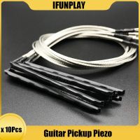 10ชิ้น6สายกีตาร์อะคูสติกอานสะพานแท่ง Piezo Folk Guitarra EQ Pickup Piezo กีตาร์อุปกรณ์ลดลง