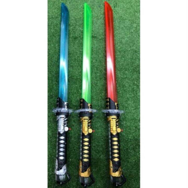 POS 24 JAM MAINAN PEDANG LAMPU SWORD TOYS MUSIC LIGHT SWORD SAMURAI