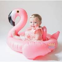 TheWoodyToys ห่วงยางเด็กสอดขาฟามิงโก้ Flamingo Baby Pool Float
