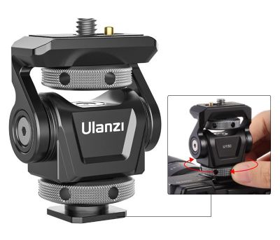 ULANZI U-150 SLR กล้องมิเรอร์เลสมอนิเตอร์ Pan Tilt Mount
