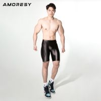 Amoresy Poseidon Series Medium Waist Elastic Tight Plastic Breathable Mens Fitness Shorts