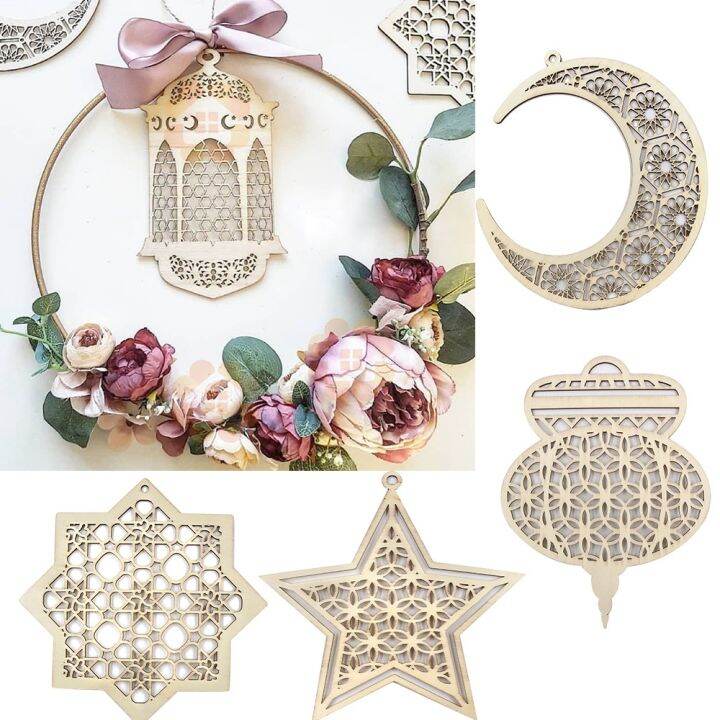 hujh✟ Eid Ramadan Decoration Wreaths Wreath Mubarak | Lazada.vn