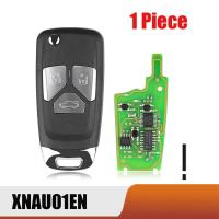 1 Piece Xhorse XNAU01EN Wireless Remote Key Fob Flip Universal Black for Audi Type for VVDI Key Tool