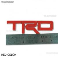 Logo TRD โลโก้ TRD สีแดง ป้ายโลโก้ โลโก้ติดรถยนต์ โลโก้ติดรถ สำหรับใส่รถ Toyota โตโยต้า Revo Vios Vigo Hilux